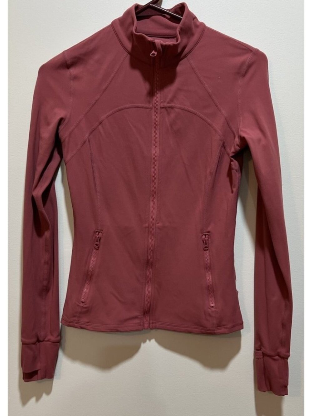 Women's Glowmode Athletic Zip Up Jacket Mauve Color ~ Size Medium